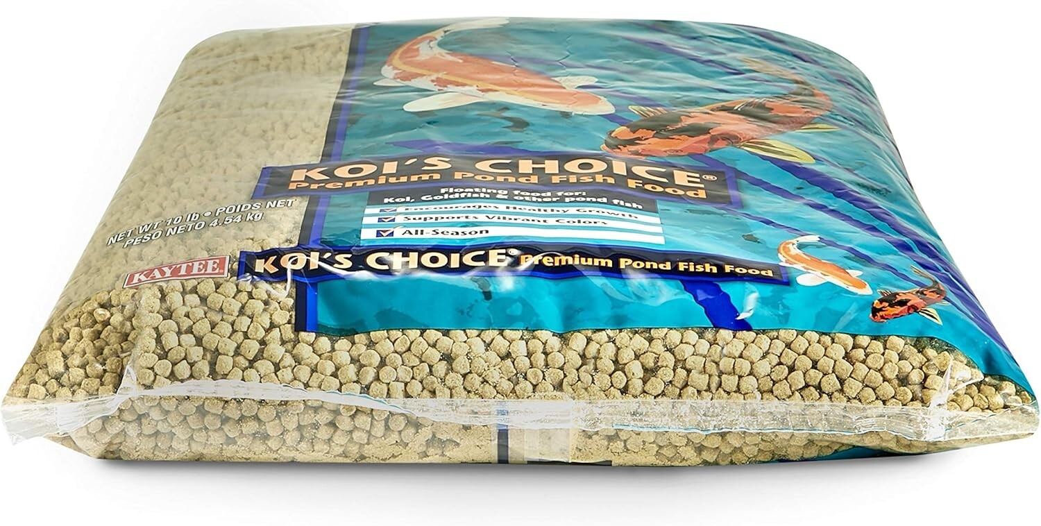 Koi’s Choice Premium Pond Fish Food - 10 lb Pack of 2 for Healthy Growth