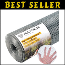 Load image into Gallery viewer, Multi-Functional 48in x 100ft Hot-Dipped Galvanized Fencing for Poultry &amp; More
