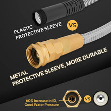 Load image into Gallery viewer, Flexible and Lightweight 50ft Stainless Steel Hose – No Kink &amp; Puncture Proof