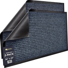 Load image into Gallery viewer, Stylish Striped Indoor/Outdoor Doormats - 36x24'' Ribbed for Easy Cleaning