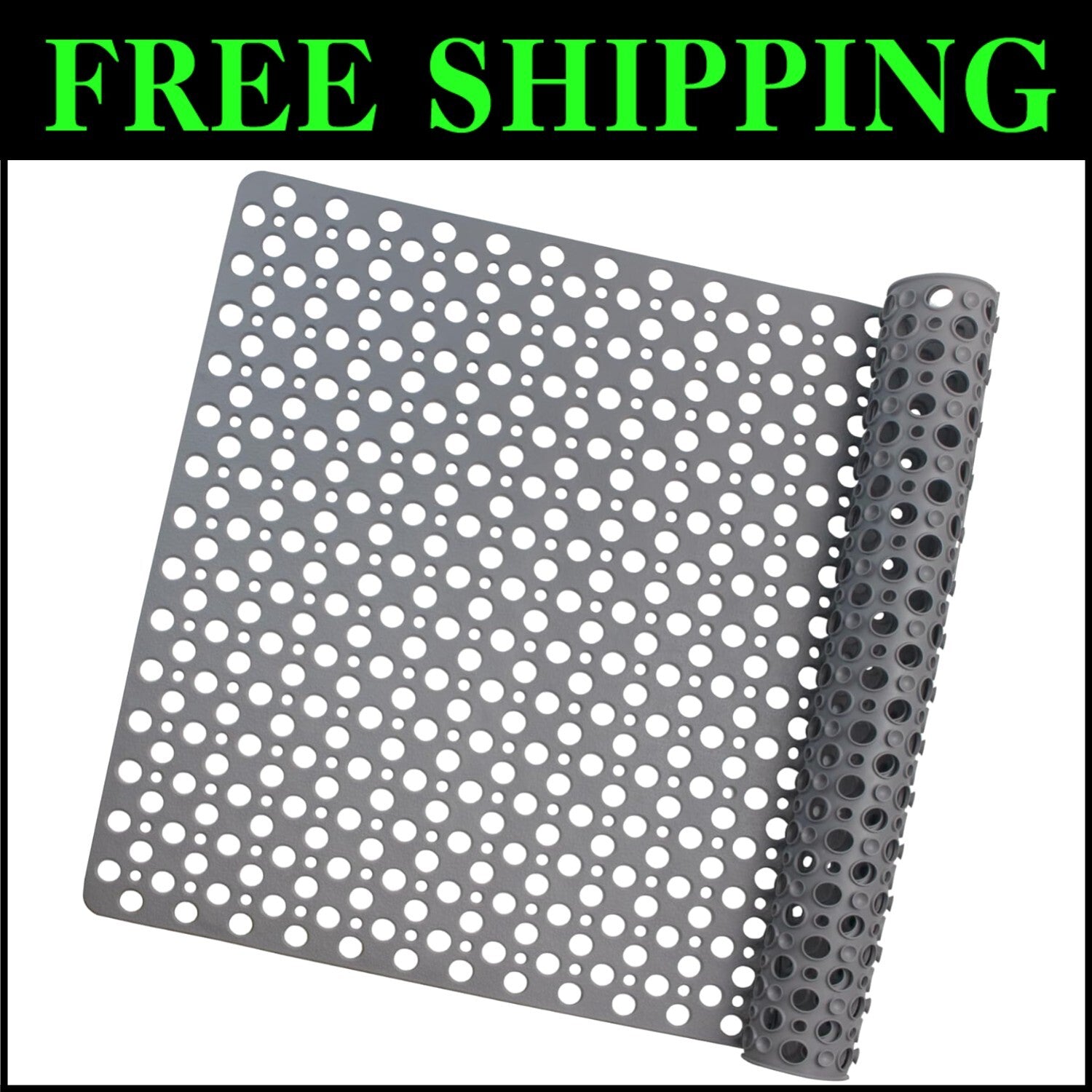 Comfortable Oversized Anti-Slip Shower Mat - 47x32 Inches for Ultimate Safety