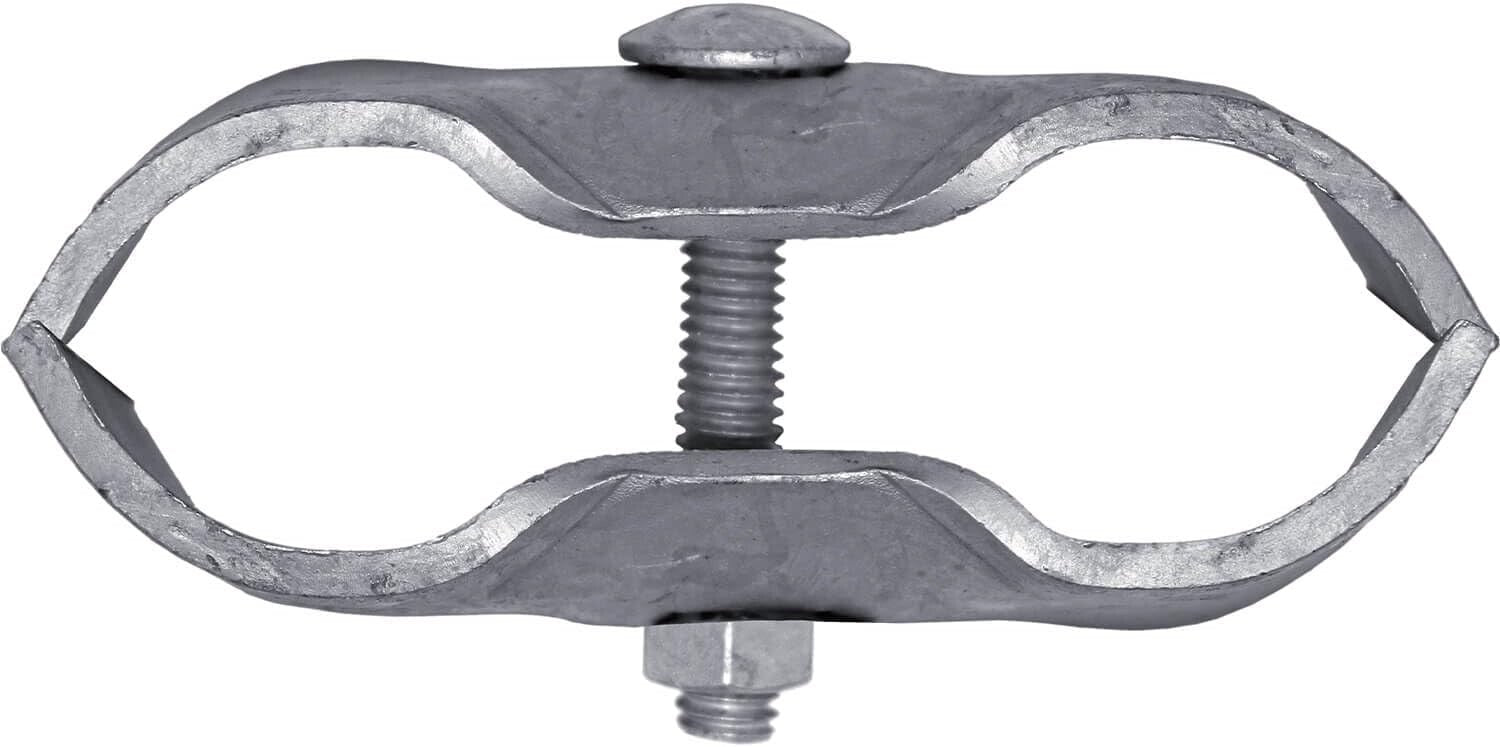 8 Classic Chain Link Fence Panel Clamps for 1-5/8" Pipe Frames - Galvanized