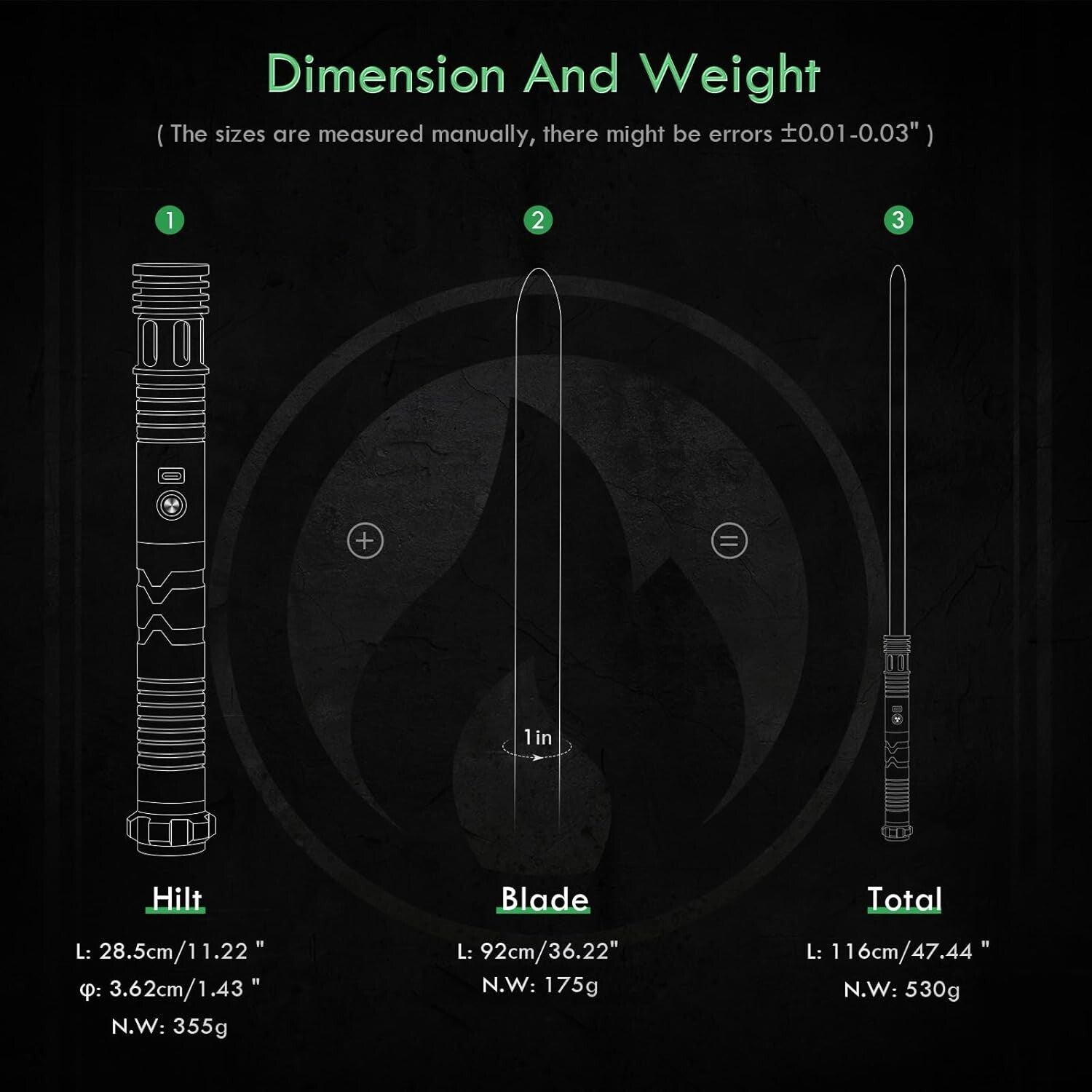Durable Rechargeable Lightsaber with Aluminium Hilt & Infinite Color Options