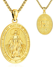 Load image into Gallery viewer, Stylish Gold-Plated Virgin Mary Pendant Necklace - Durable S925 Sterling Silver