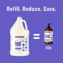 Load image into Gallery viewer, Gentle Lavender Coconut Liquid Hand Soap Refill, 1 Gallon Plant-Based Cleanser