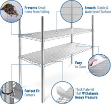 Load image into Gallery viewer, 4-Pack Clear Plastic Shelf Liners 18 x 48 - Elegant Protection for Wire Shelving