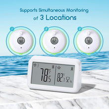 Load image into Gallery viewer, Compact Wi-Fi Connected Thermometer &amp; Humidity Monitor for Water Settings