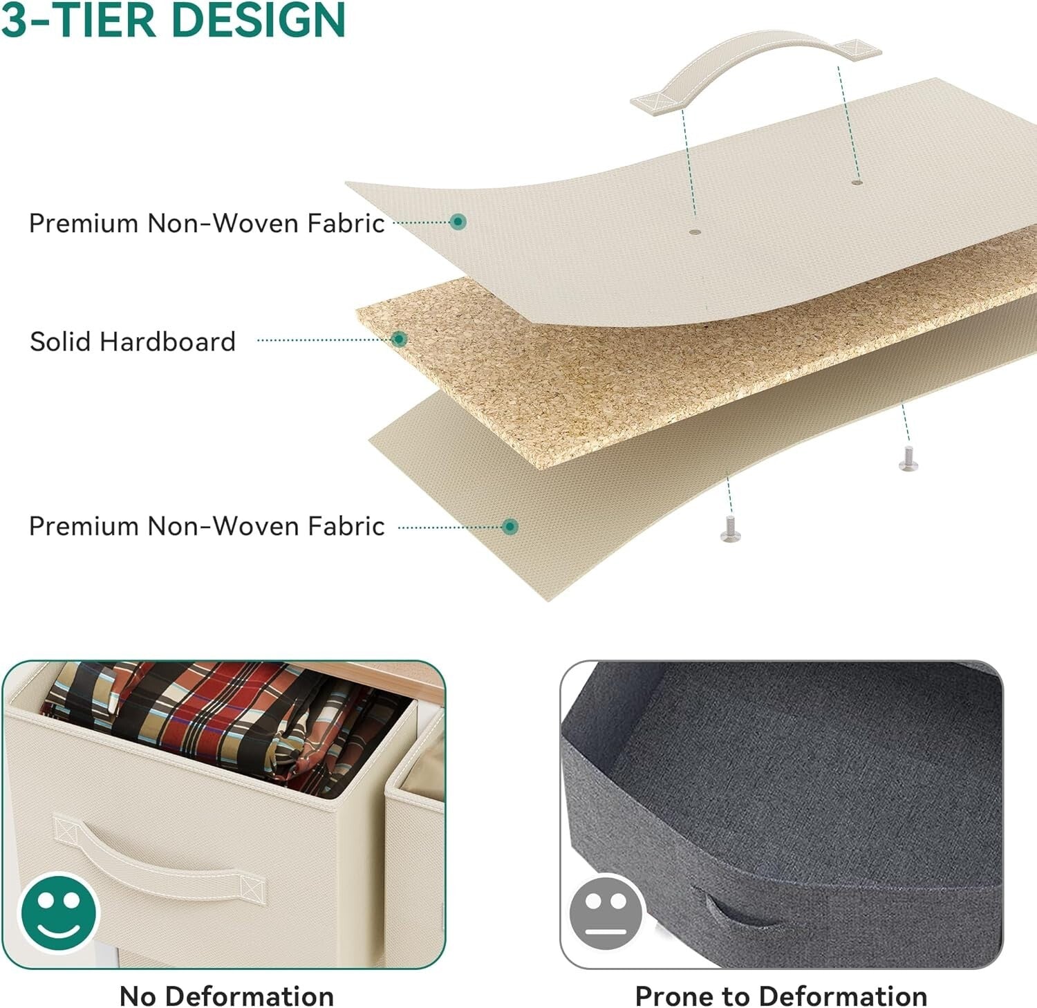 Elegant 9-Drawer Dresser for Bedroom & Living Room - Cream White Organizer