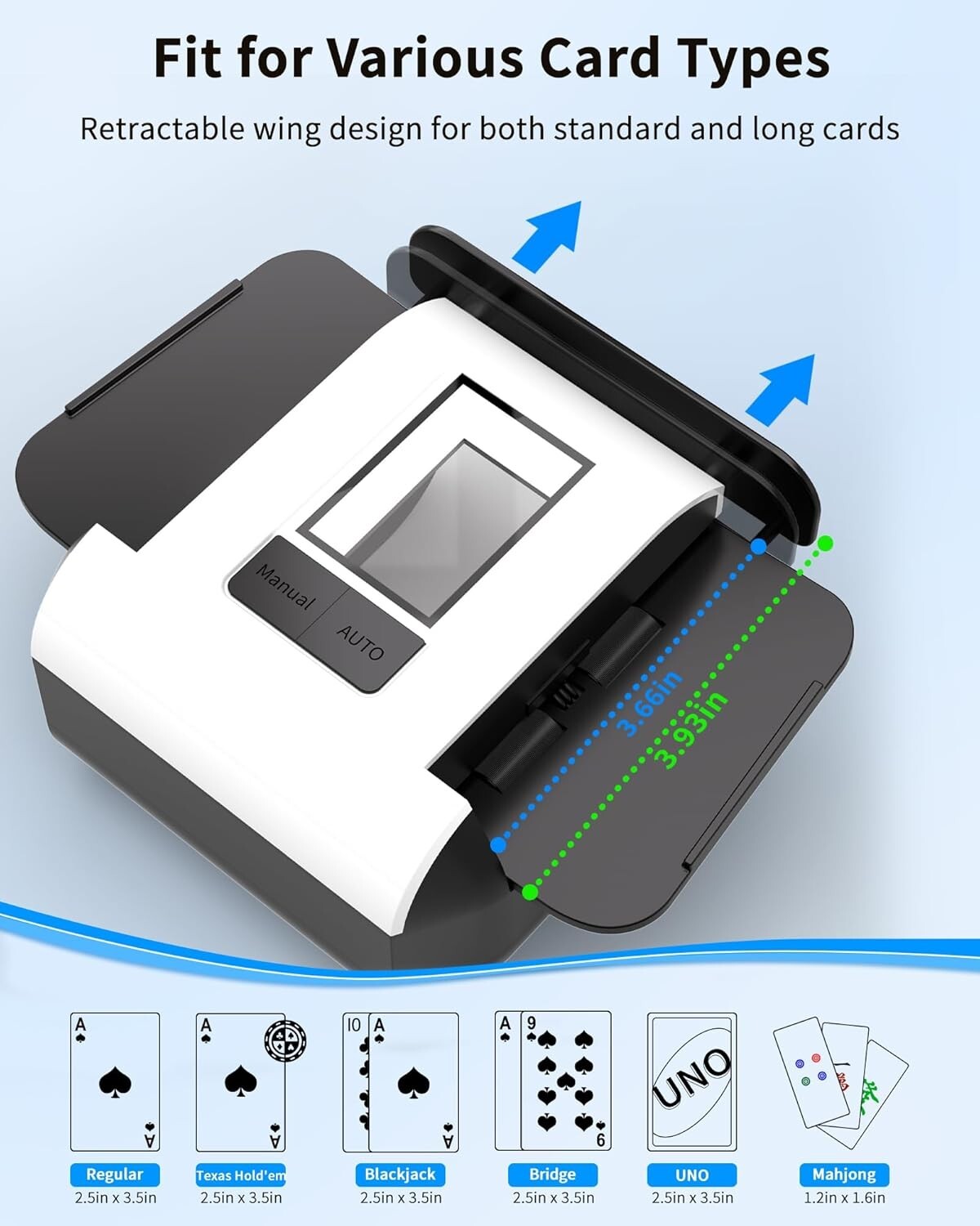 Automatic Card Shuffler with Dual Modes – Perfect for All Your Favorite Games