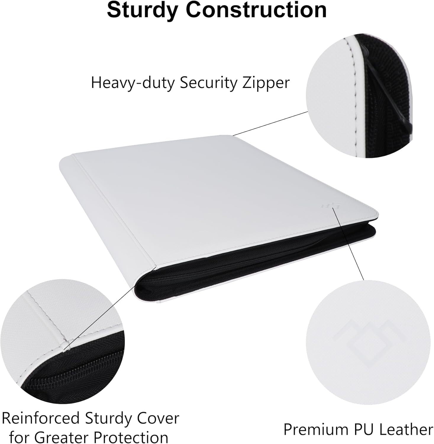 Elegant 16-Pocket Toploader Binder - Holds 640 Cards, Premium Storage Solution