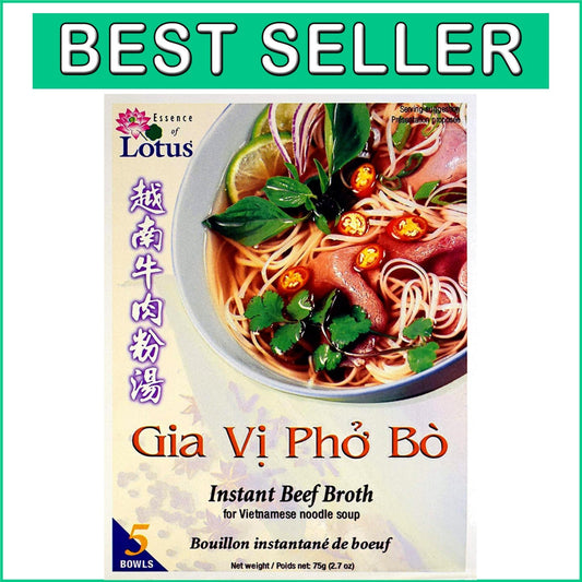 Authentic Beef Pho Soup Mix - Instant 12-Pack for Delicious Home Dining