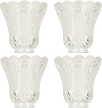 Load image into Gallery viewer, Versatile Clear &amp; Frosted Ceiling Fan Light Covers, Standard Fit - Set of 4