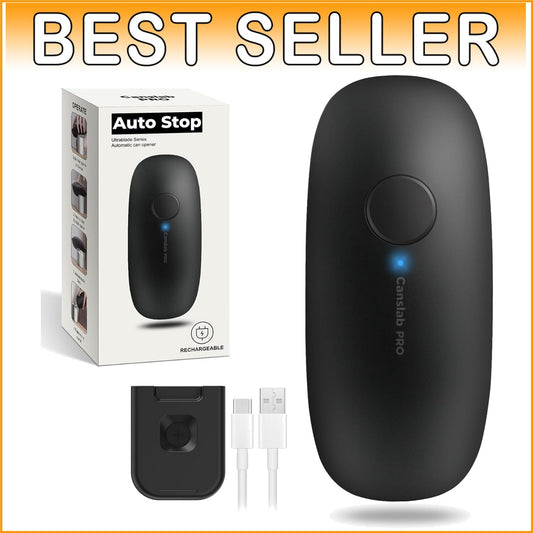 Hands-Free Electric Can Opener with Auto Stop - Ideal for Seniors with Arthritis
