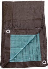 Load image into Gallery viewer, 18 x 24 Ft. Waterproof Reversible Poly Tarp - Lightweight All-Purpose Protection