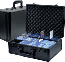 Load image into Gallery viewer, Secure Trading Card Box Holds 2700 Sleeved Cards - Durable Aluminum Design