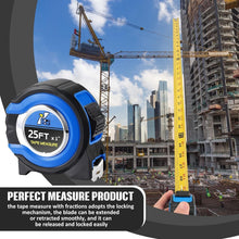 Load image into Gallery viewer, Retractable Measuring Tape 10-Pack – 25ft Steel Blades with Easy-Read Design