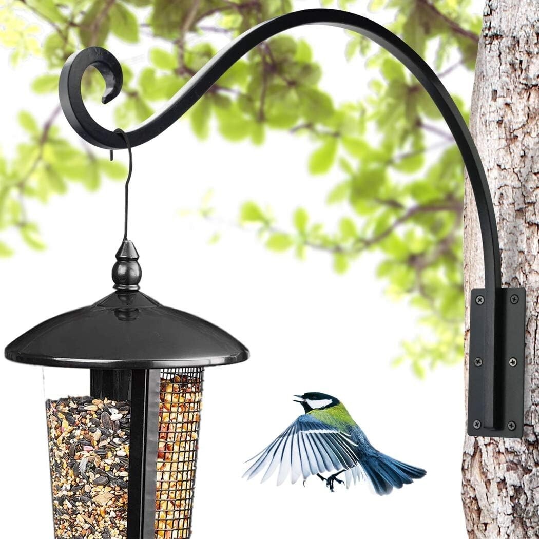 Durable 22-Inch Heavy Duty Wrought Iron Plant Hanger for Garden Elegance