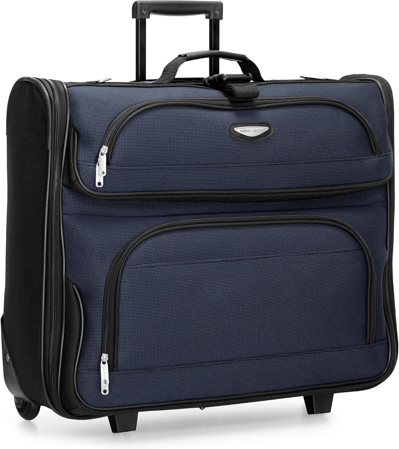 Premium Expandable Travel Luggage - Amsterdam Collection, Navy Color, 23-Inch