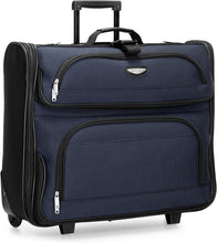 Load image into Gallery viewer, Premium Expandable Travel Luggage - Amsterdam Collection, Navy Color, 23-Inch