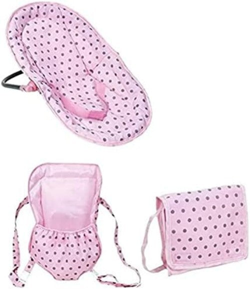 Lightweight 6-in-1 Baby Doll Highchair: Portable Swing, Carrier & Diaper Bag