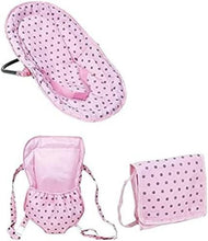 Load image into Gallery viewer, Lightweight 6-in-1 Baby Doll Highchair: Portable Swing, Carrier &amp; Diaper Bag