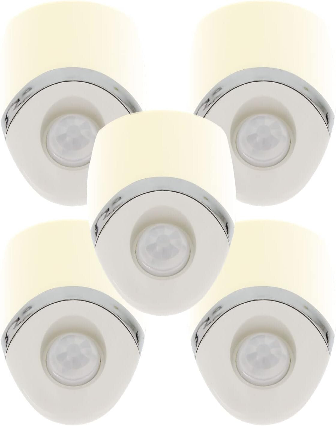 5-Pack Motion Sensor LED Night Lights for Safe Illumination - Nursery & Bathroom