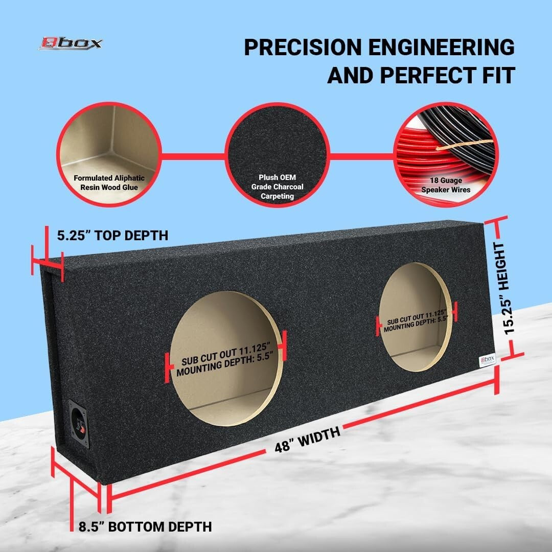 Bbox 12-Inch Dual Sealed Subwoofer Box - Ultimate Audio and Bass Experience