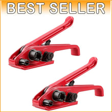 Load image into Gallery viewer, Multi-Purpose Manual Banding Tools - Red Polypropylene Strapping Set (2-Pack)