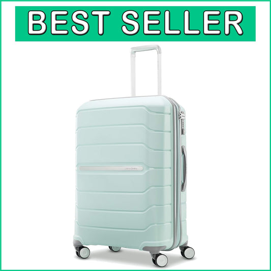 Fashionable Mint Green 24-Inch Expandable Hardshell Suitcase - Travel Perfectly