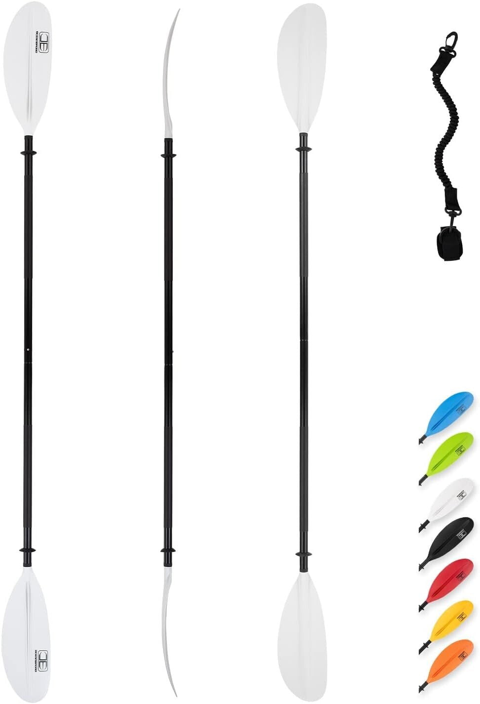 Durable 90.5in Kayak Paddle with Lightweight Design - Ideal for All Skill Levels