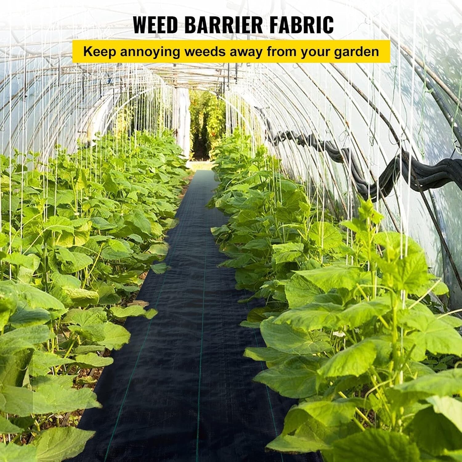 Durable 6ft x 300ft Weed Control Fabric - High Permeability Landscape Solution