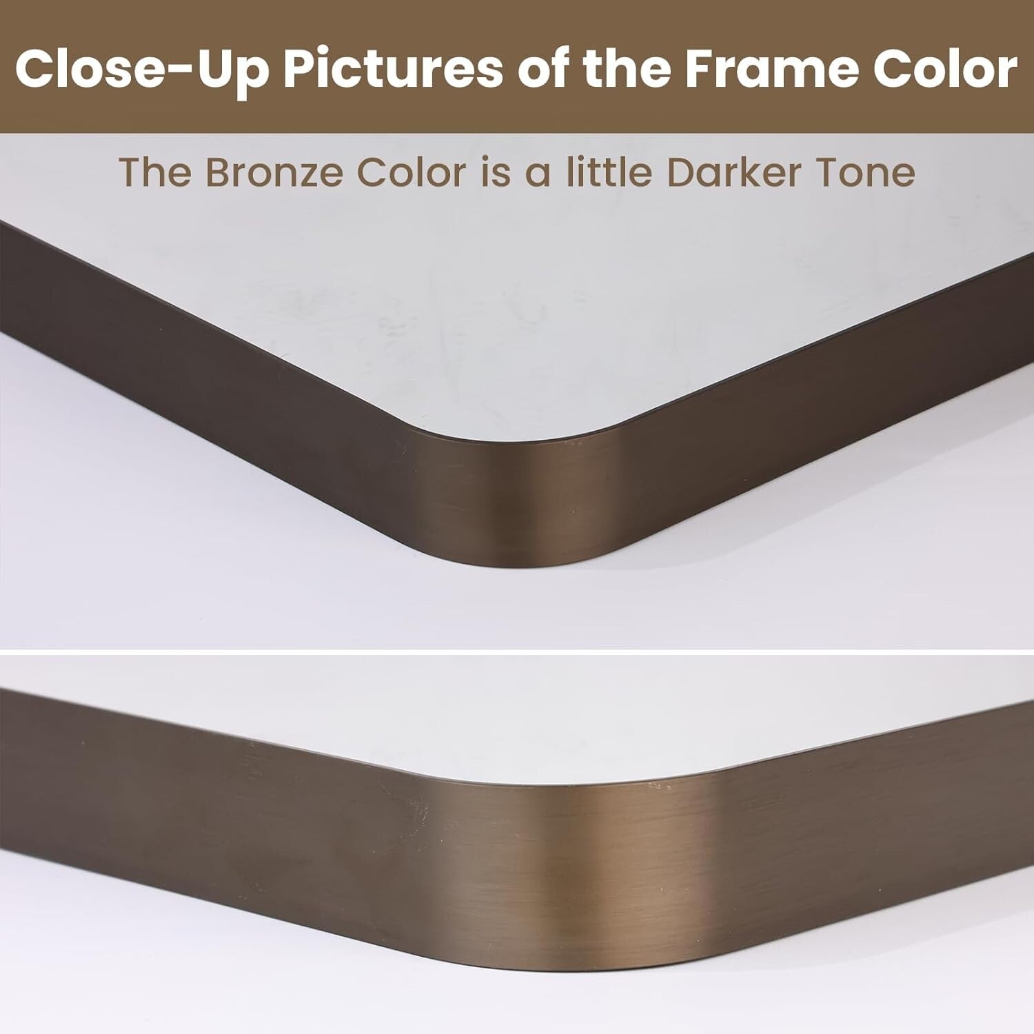 Stylish 30” x 36” Bronze Bathroom Mirror - Modern Design with Easy Installation