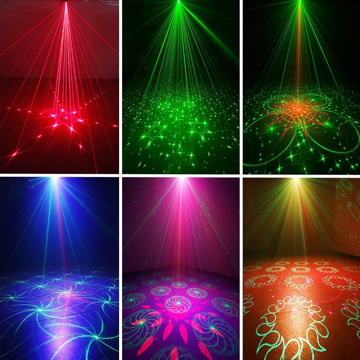 Multi-Effects Sound Activated Party Lights - Ideal for Weddings & Birthdays