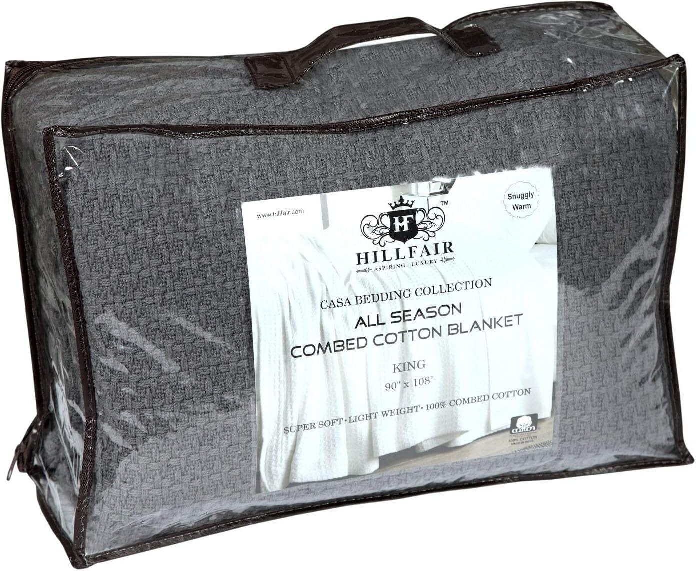 Durable Cozy Cotton Blankets King Size - Ideal for Reading, Napping, or Working