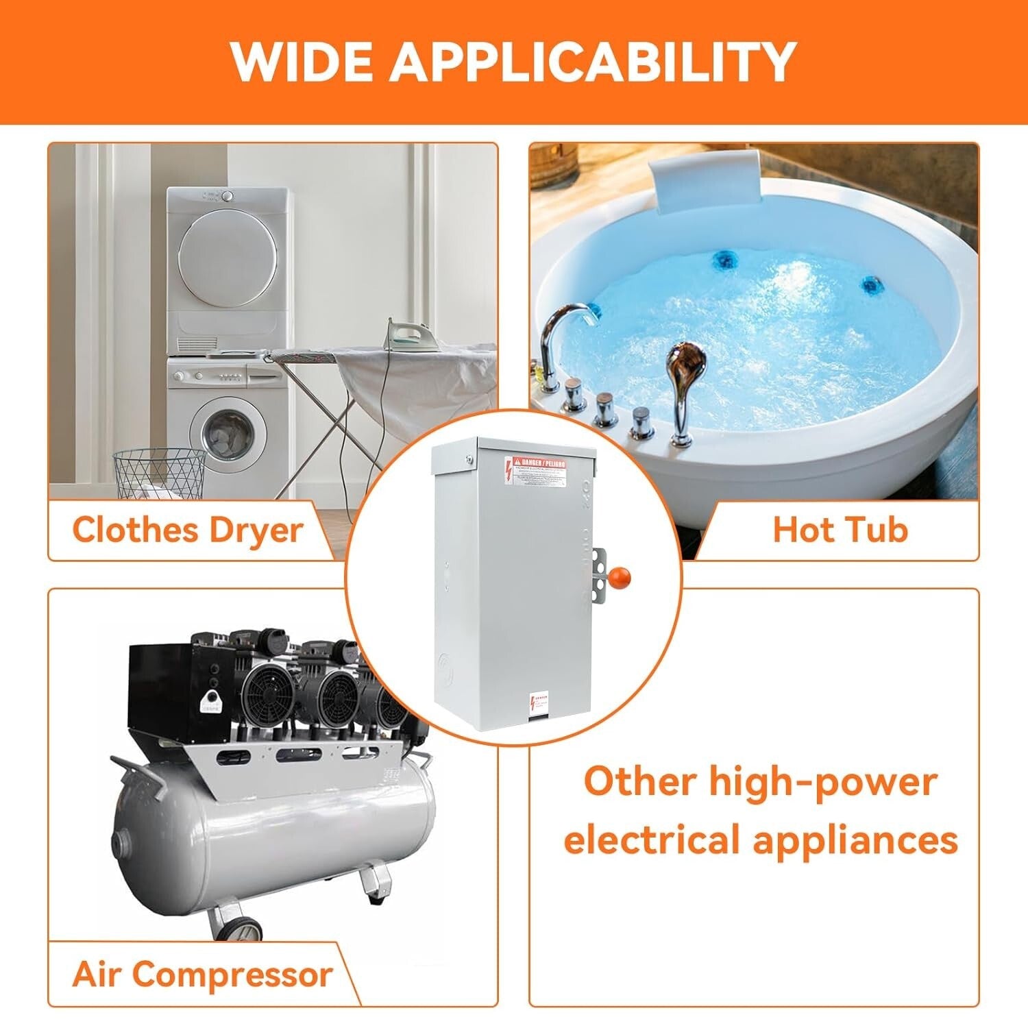 Heavy-Duty Generator Transfer Switch - 240V Double-Throw with Strong Stability