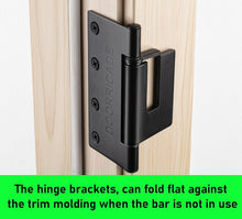 Load image into Gallery viewer, Lifetime Warranty Door Security Bar - Solid Metal with Finger Lock Feature