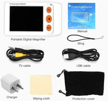 Load image into Gallery viewer, Ergonomic Digital Magnifier - Compact Design with AV Output for Larger Displays
