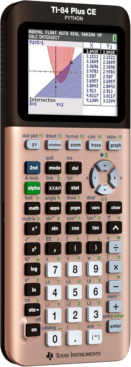 Rose Gold TI-84 Plus CE Graphing Calculator - Perfect for Students & Educators
