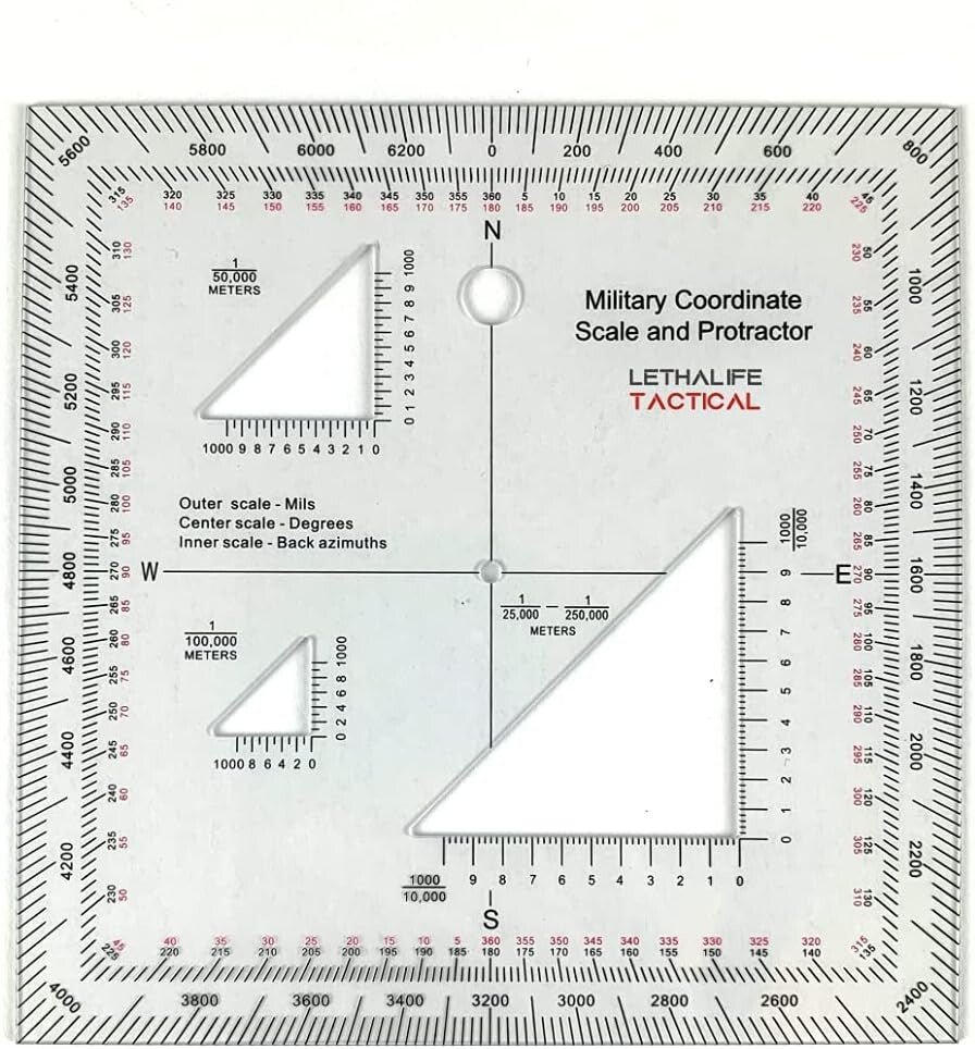 Advanced Land Nav Kit: Lensatic Compass, Protractor & Markers for Tactical Use