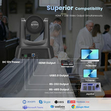 Load image into Gallery viewer, 20X Optical Zoom 1080P PTZ Conference Camera System with Bluetooth Speakerphone