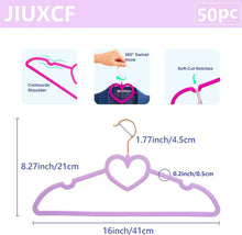 Load image into Gallery viewer, Ultra-Thin Space Saving Light Purple Velvet Hangers with Durable Rose Gold Hooks