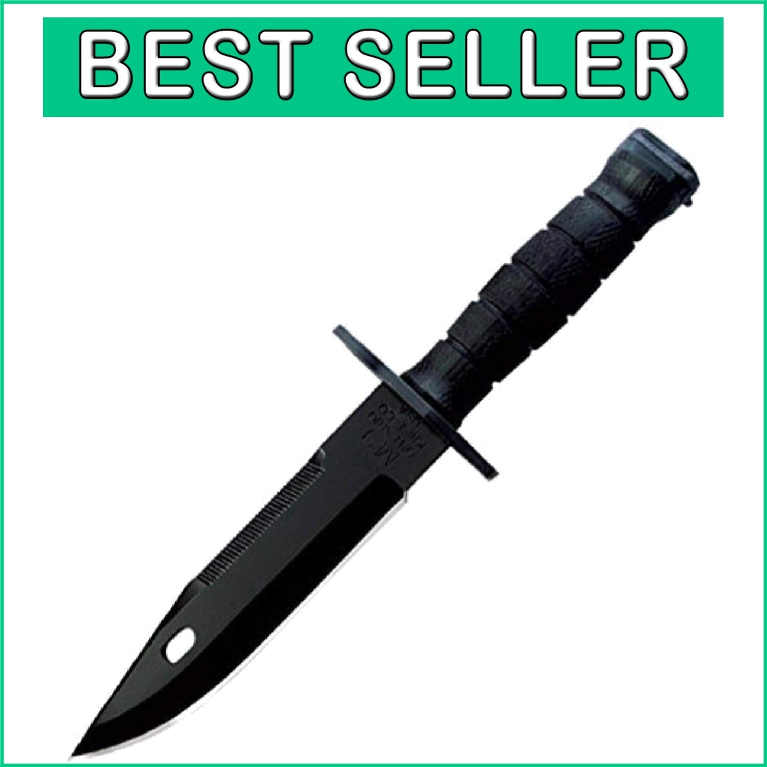 Durable M9 Bayonet and Scabbard - Ambidextrous Tactical Survival Tool