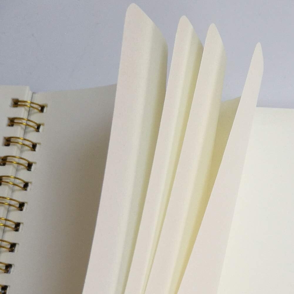 20 Pack A5 Spiral Notebooks - Softcover, Blank Pages, Durable Kraft Cover