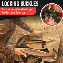Load image into Gallery viewer, Compact Silhouette Goose Decoy Bags - 4 Dozen Capacity with Bottom Stake Hole
