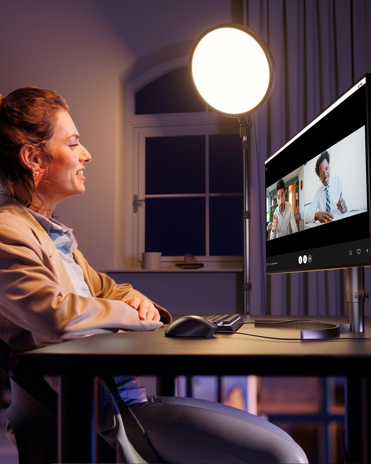 6500K Ring Light with 72'' Tripod and Remote for Live Streaming & Photography