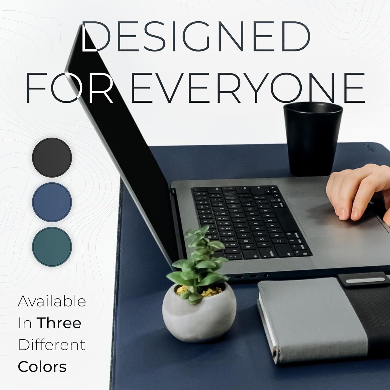 35x17 Inch Luxurious Desk Mat with Anti-Slip Features - Stylish Midnight Blue