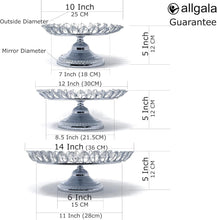 Load image into Gallery viewer, Multi-Purpose Silver Plated Cake Stand Set - Perfect for Weddings &amp; Celebrations