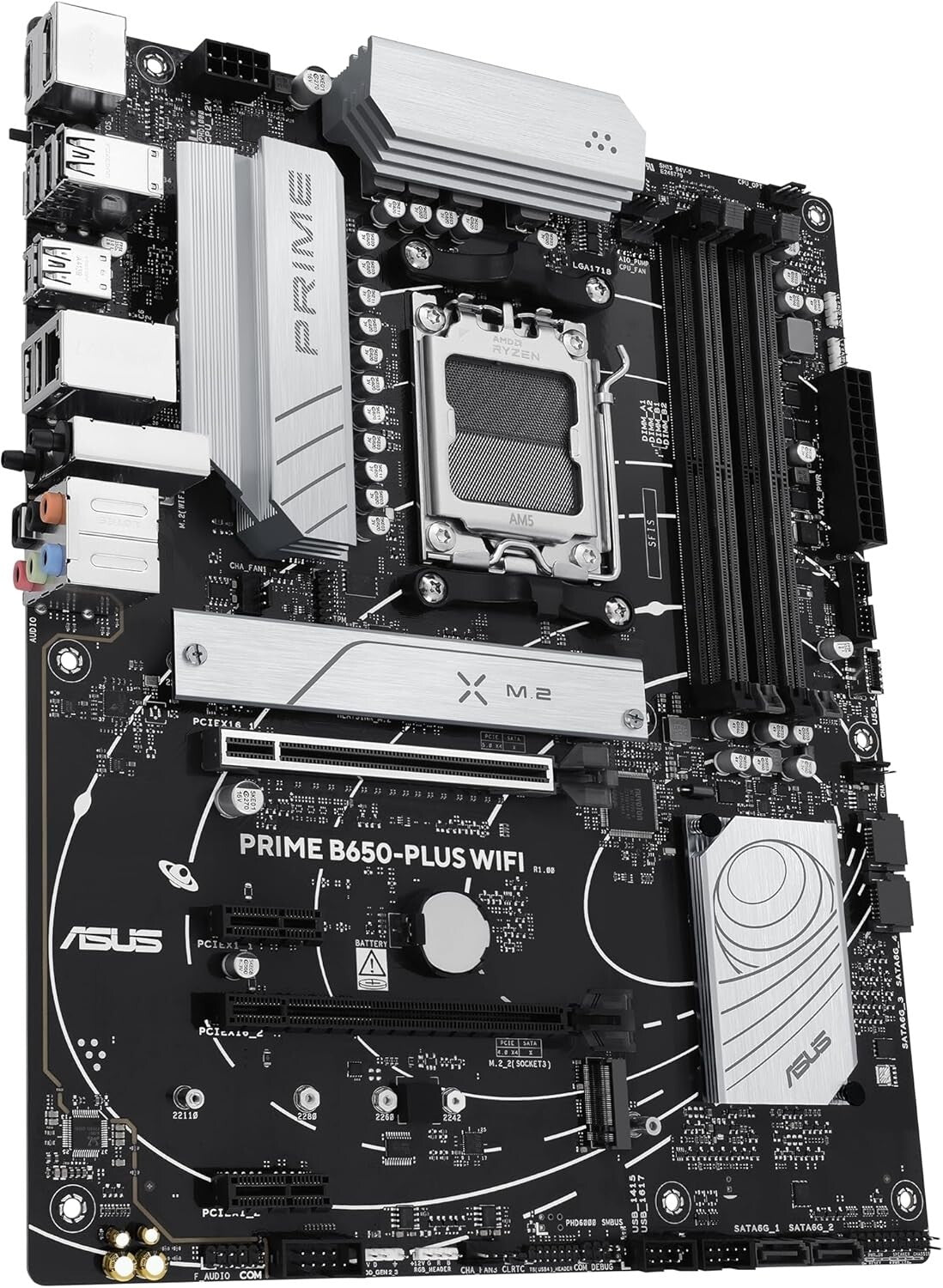 Efficient AMD B650 ATX Motherboard with BIOS FlashBack & OptiMem II Memory Tech