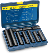 Load image into Gallery viewer, Versatile 10-Piece Lug Nut Extractor Kit - SAE &amp; Metric Compatibility for Wheels