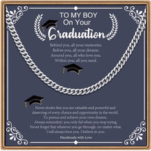 Load image into Gallery viewer, Men's 20in Silver/Black/Gold Chain - Chunky Cuban Link Graduation Gift Idea